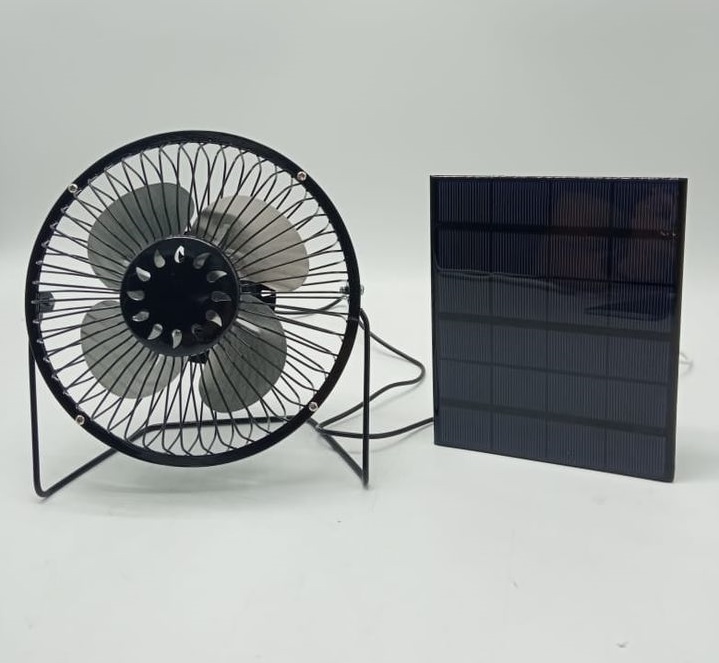 Ventilador solar multifuncional 5 en 1, 5 velocidades, 3 modos de luz,  batería de gran capacidad, ventilador solar portátil y plegable Ventilador  solar que puede ser solar o USB